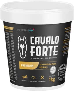 Suplemento Cavalo Forte Premium 1 kg | Energia, Recuperação Rápida e Massa Muscular para Equinos | Formulado por Veterinários | Contém Lisina, Creatina | VeterinUp