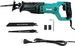 Serra Sabre 20mm 1100w 2800r/min Elétrica Reciprocante Alternativa Serrão Hanabi Laminas para Madeira e Metal