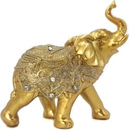 Elefante Decorativo Em Resina Indiano Sabedoria Sorte 300 (K300)