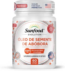 ÓLEO DE SEMENTE DE ABÓBORA 2.000MG 60 SOFTGELS SUNFOOD EVOLUTION