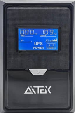 No-Break Estabilizador Proteção Contra Quedas de Energia Compacto Sistema de Energia Interrupta 110v ou 220v 650VA Preto (110v)