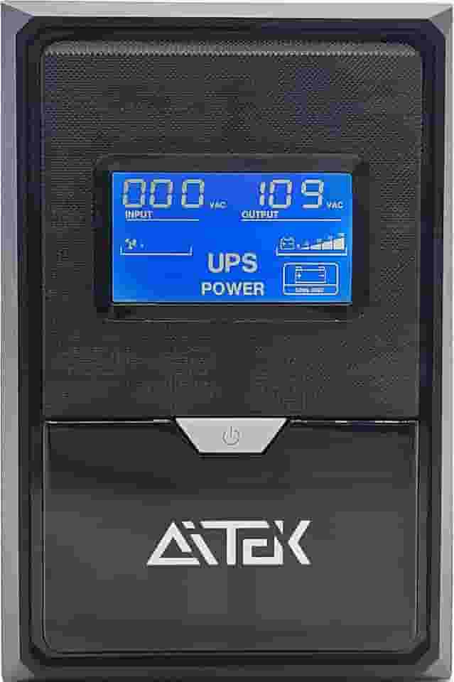 No-Break Estabilizador Proteção Contra Quedas de Energia Compacto Sistema de Energia Interrupta 110v ou 220v 650VA Preto (110v)