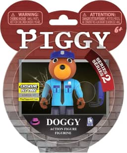 PIGGY - Boneco Officer Doggy Series 2 de 9 cm (inclui itens DLC), PIG7320