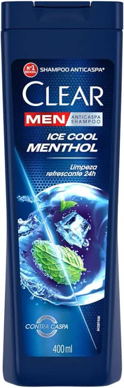 Clear Shampoo Men Anticaspa Ice Cool Menthol 400Ml