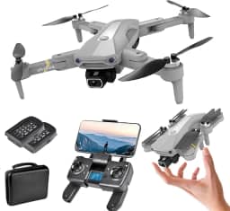 XFTOPSE K80 PRO Drone com Câmera 4K ESC Profissional, 5G Wifi FPV Drone GPS com Motor Brushless, Classe 7 Resistência Vento, Posicionamento do Fluxo Óptico, Siga-Me, RC Quadcopter para Iniciantes