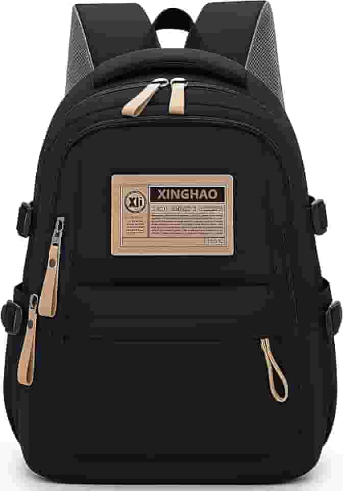 Mochila Masculina Feminina Notebook Viagem Trabalho Escola Escolar Preta Grande Impermeável Reforçada Resistente Passeio Casual