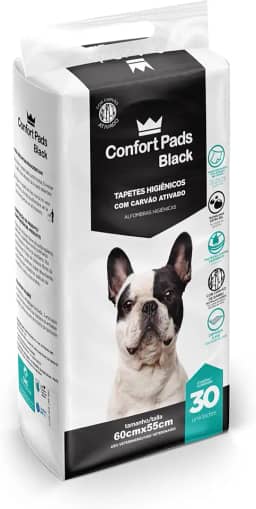 Confort Pads - Tapete Higiênico Black 60x55 C/ 30 Unidades