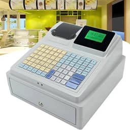Caixa Registradora Caixa Registradora Eletrônica Com 81 Teclas E Display Led Sistema De Ponto De Venda E Gaveta De Dinheiro, Caixa Registradora Para Pequenas Empresas/Varejo/Restaurante