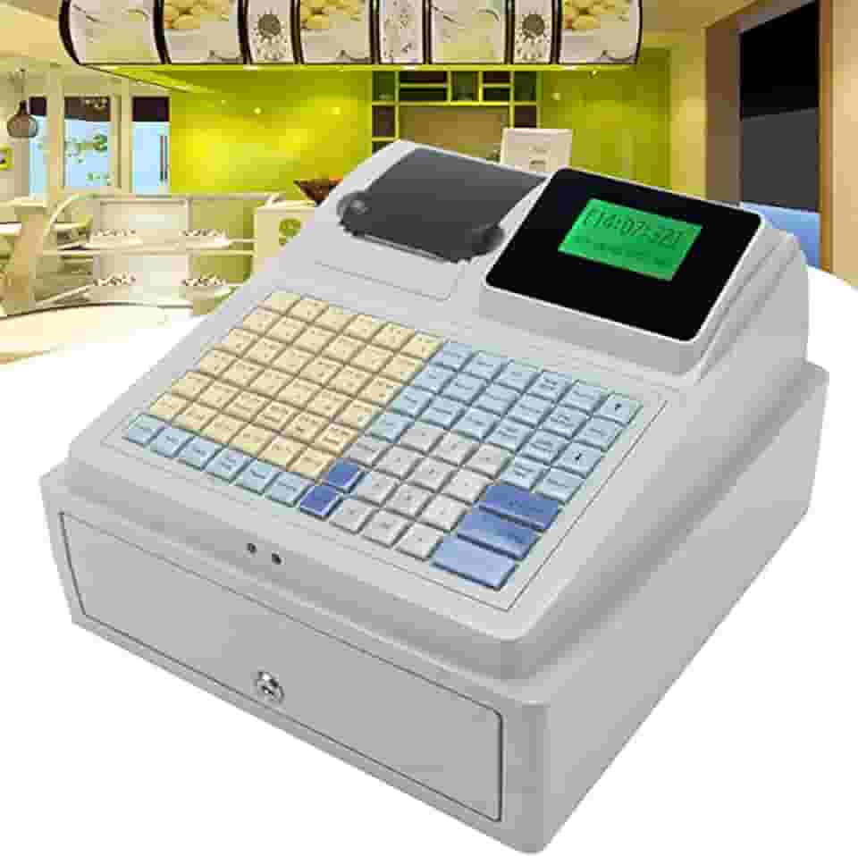 Caixa Registradora Caixa Registradora Eletrônica Com 81 Teclas E Display Led Sistema De Ponto De Venda E Gaveta De Dinheiro, Caixa Registradora Para Pequenas Empresas/Varejo/Restaurante