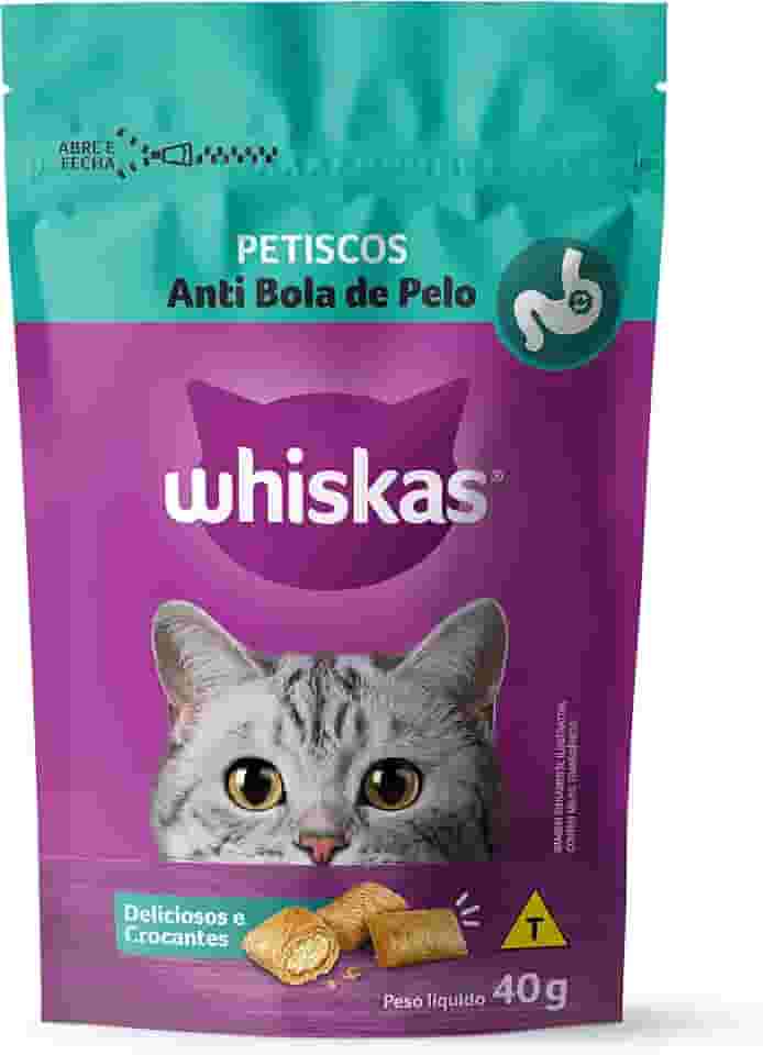 whiskas Petisco Whiskas Anti Bola De Pelo Para Gatos Adultos 40 G