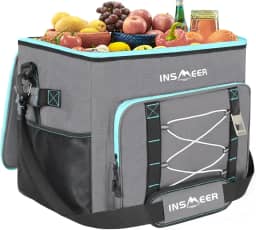INSMEER Coolers e Bolsas Térmicas para Acampamento, 55 Litros/ 90 Can Bolsa Térmica Grande À Prova De Vazamentos para Praia