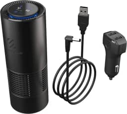 Scosche Purificador/desodorizante de ar HEPA portátil FrescheAIR Pro AFP-SP, pelos de animais de estimação, odores de alimentos e fumaça, ambientador pessoal