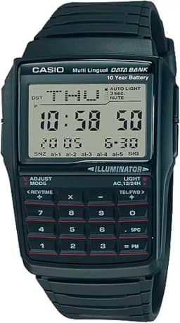 Relógio Digital Casio Data Bank DBC-32-1ADF - Preto