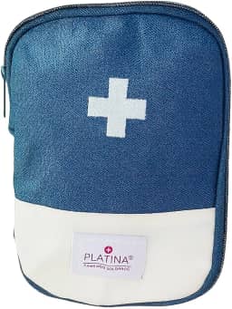 Bolsa Necessaire Kit Primeiros Socorros Emergência Organizador de Medicamentos Portátil Para Viagem Compacto P