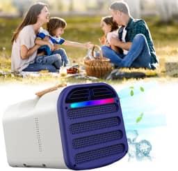 Condicionadores de ar portáteis, ar condicionado externo de de 4500btu,baixo consumo de energia de 400w, vários modos, com luz ambiente,para barraca de acampamento, trailer,carro
