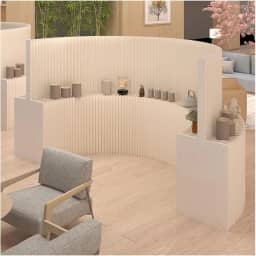 Biombos e Divisórias Divisória De Ambiente Portátil Dobrável, Tela De Privacidade, Tela De Painel De Papel Retrátil Com Prateleiras De Dois Lados, Para Sala De Estar, Quarto, Escritório, Separação(13.