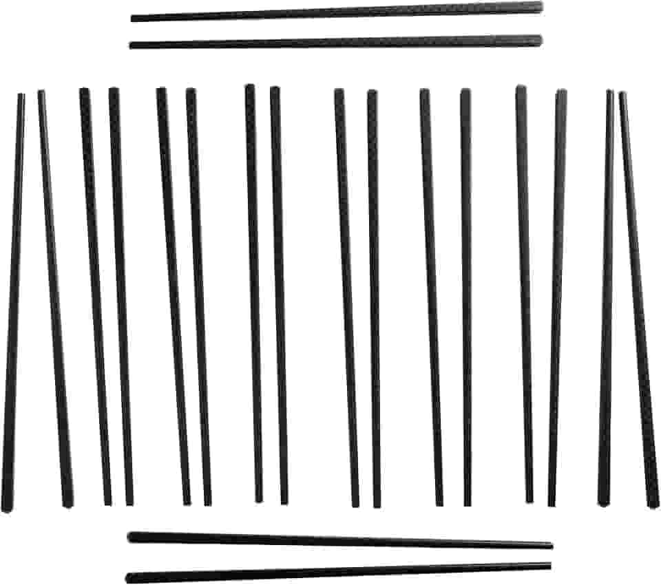 Ut Hashi 10 Pares Reutilizáveis para Comida Oriental Japonesa, Melanina, Ornamentado, Lavagem à Mão