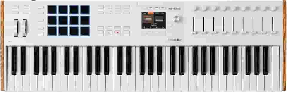 ARTURIA Keylab 61 Mk3 Branco — Controlador de Teclado Usb Midi de 61 Teclas com Software Analog Lab Pro Incluído