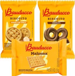 Kit 60 Sachês Biscoito Bauducco Sabores Sortidos