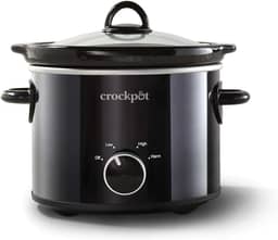 Crock-Pot Panela Elétrica De Cozimento Lento Clássica 2 Litros Pequena Preta