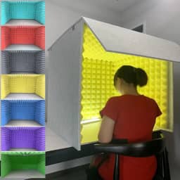 Cabine Vocal Portátil, Cabine De Som, Equipamento De Gravação, Caixa De Cabine De Som Auto-fabricada, Sala De Cabine De Isolamento De Som, Tampa à Prova De Som Superior, light blue, 80m