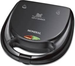Sanduicheira Fast Grill e Sandwich, Mondial, Preto, 750W, 220V - S-12