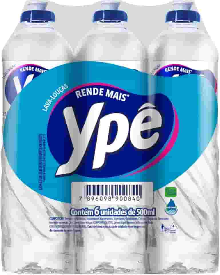 Ypê Pack Detergente Coco 500ml (6 unidades)