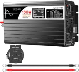 xijia 1500W (Potência Máxima 3000W) Onda Senoidal Pura Tela-LCD Energia Solar DC 12V Inversor AC 120V 60Hz Conversor Solar Para Uso Doméstico Carro DC12V (faixa 10V-15V) 1500W