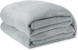 Cobertor Casal Soft Microfibra Toque Aveludado Antialérgico Coberta Dupla Face Confortável Ótima para o Dia Dia - 1,80m x 2,00m (1, Chumbo)