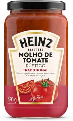 Heinz Molho de Tomate Rústico Tradicional em vidro, 320G