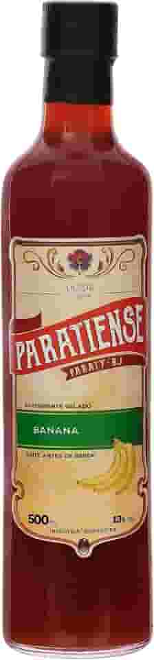 Licor de Banana Paratiense 500 ml Creme Fino Nacional Tradicional Coquetéis Exóticos Sobremesas Lembrancinha Presente Natal