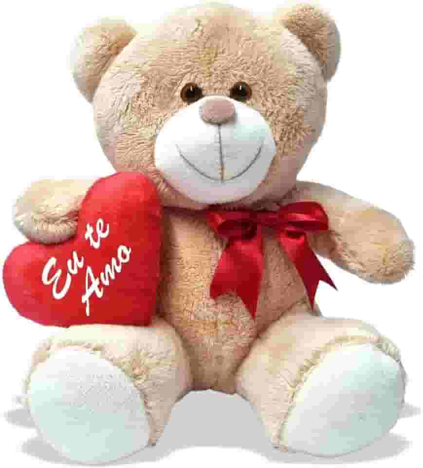 Ursinho Apaixonado Com Coração 20cm Anti-alérgico (Eu te amo)