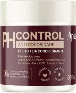 Ápice Tratamento Anti Porosidade pH Control | Máscara Acidificante com Efeito Teia, Restauração e Brilho para Todas as Curvaturas | 500g