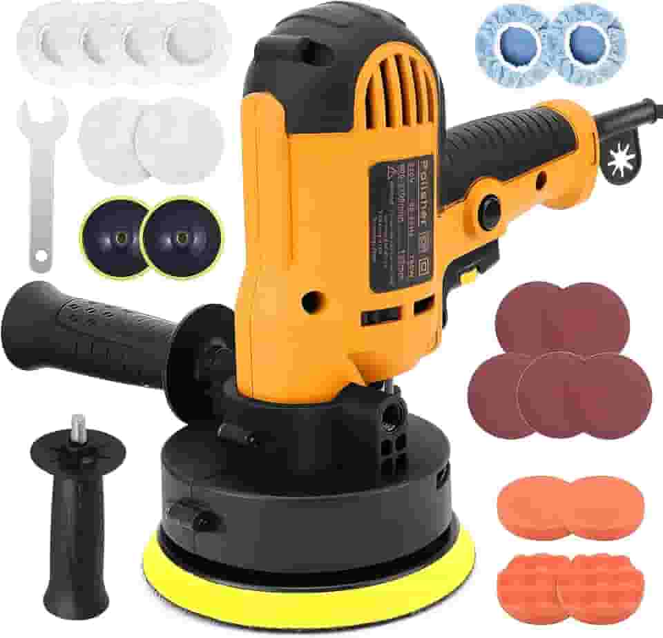 Elyblo Lixadeira Eletrica, 600-3700 RPM Politriz Automotiva, Orbital, Lichadeira Eletrica, Máquina de Lixadeira de Parede, Politriz roto Orbital para Marcenaria/Lixamento, 220V