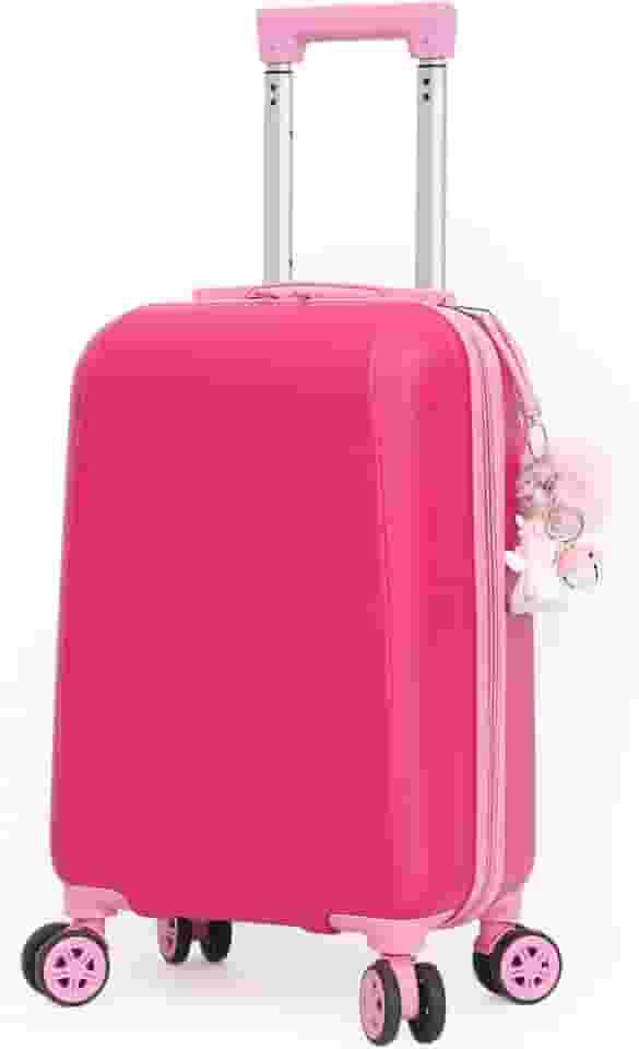Mala Infantil Escolar/Viagem Com Giro 360º Skeet Resistente Pink
