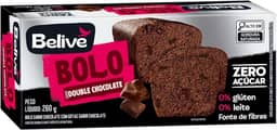 Bolo Double Chocolate C/Gotas S/Gluten BELIVE 260g