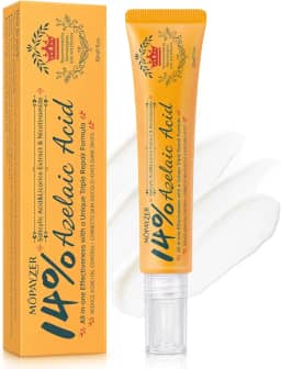 Ácido azelaico 14% para rosto, creme premium para acne reduz manchas escuras e vermelhidão facial, sérum de ácido azelaico com ácido salicílico e niacinamida para acne, controle de óleo e alivia