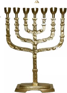 Candelabro Sete Pontas - Menora Grande 35cm