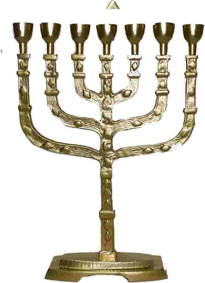 Candelabro Sete Pontas - Menora Grande 35cm