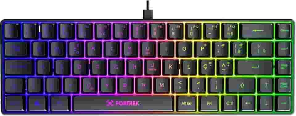 Teclado Gamer Fortrek Fearless 65 Compact Preto