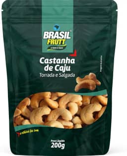 Brasil Frutt Castanha de Caju Torrada e Salgada pacote 200g