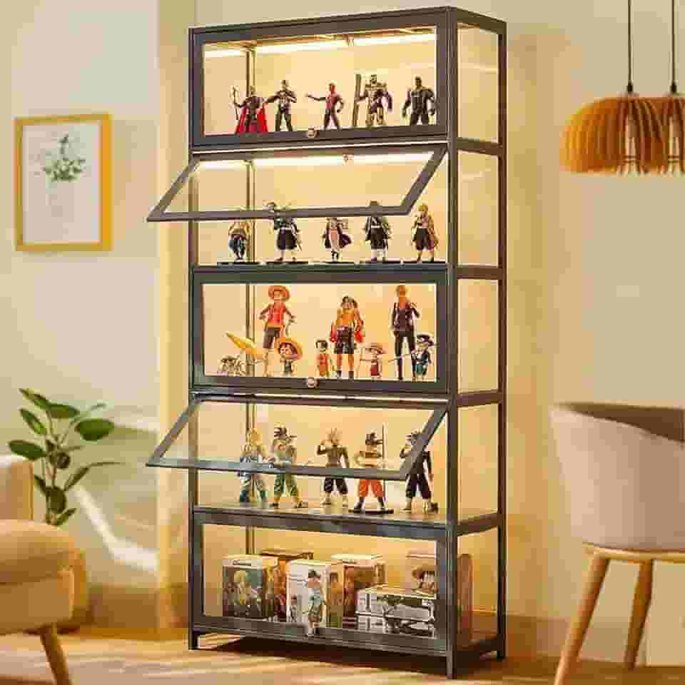 Vitrine Para Colecionáveis,vitrine De Madeira,vitrine De Acrílico,vitrine De Coleção De Acrílico,vitrine De Acrílico Multifuncional à Prova De Poeira,vitrine Tra, A, 2-floor-80cm