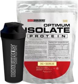 Kit Optimum Isolate Whey Protein Baunilha 2kg + Coqueteleira - Bodybuilders