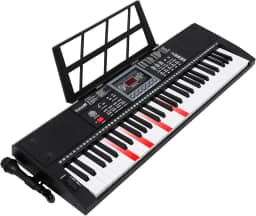 Teclado Musical Portátil 61 Teclas Rhythmic 80 com Bluetooth