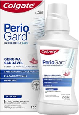 Enxaguante Bucal Colgate PerioGard Extra Mint Sem Álcool 250ml
