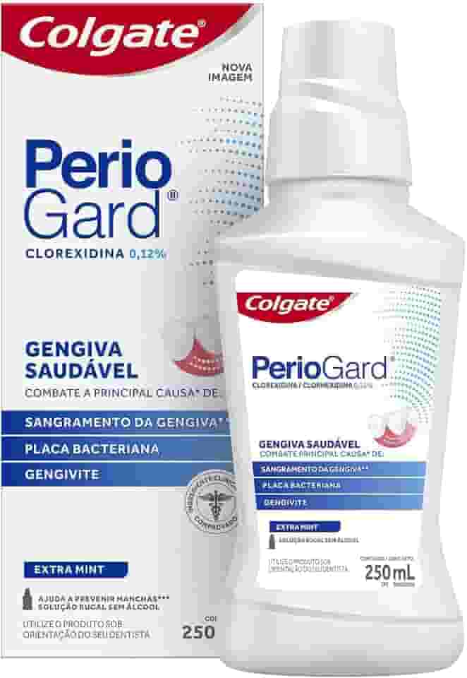 Enxaguante Bucal Colgate PerioGard Extra Mint Sem Álcool 250ml