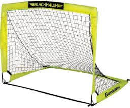 Franklin Sports Blackhawk Backyard Soccer Goal – Redes de Futebol Pop-up Portáteis – Jovens + Adultos, Dobráveis para Interior + Gols Externos – Vários Tamanhos + Cores – Perfeito para Jogos + Treino