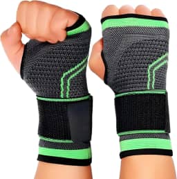 Munhequeira Ortopédica de Compressão Ajustável – Suporte para Tendinite, DOR no Punho, Síndrome do Túnel do Carpo, Esportes e Musculação – Bilateral, Unissex, Fecho em Velcro – UrbanSkullShop (2)