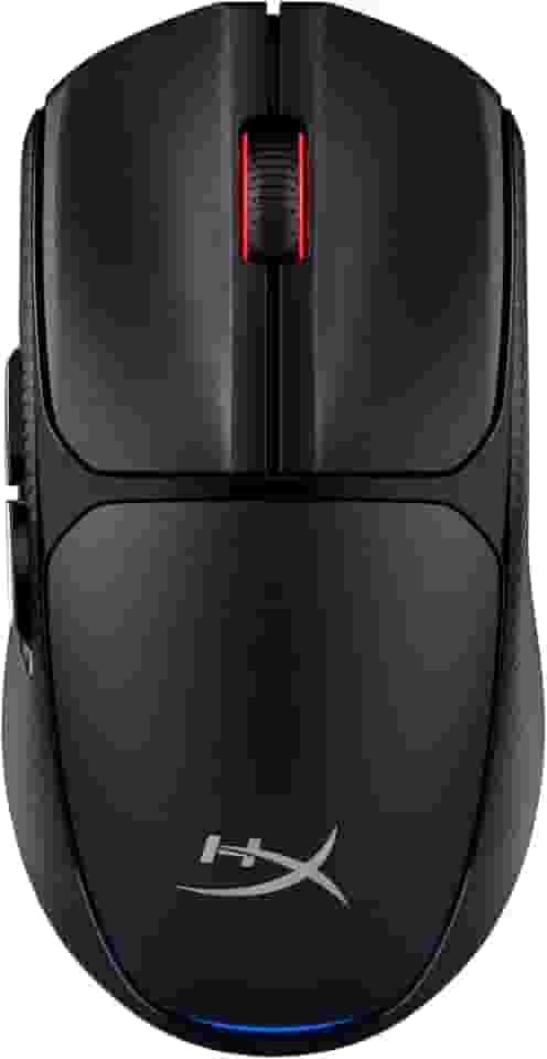 HyperX Pulsefire Fuse Rato Gaming sem fios, ultra leve 75 g, autonomia 85 h, ambidextro, 12000DPI, 6 botões, cor preta