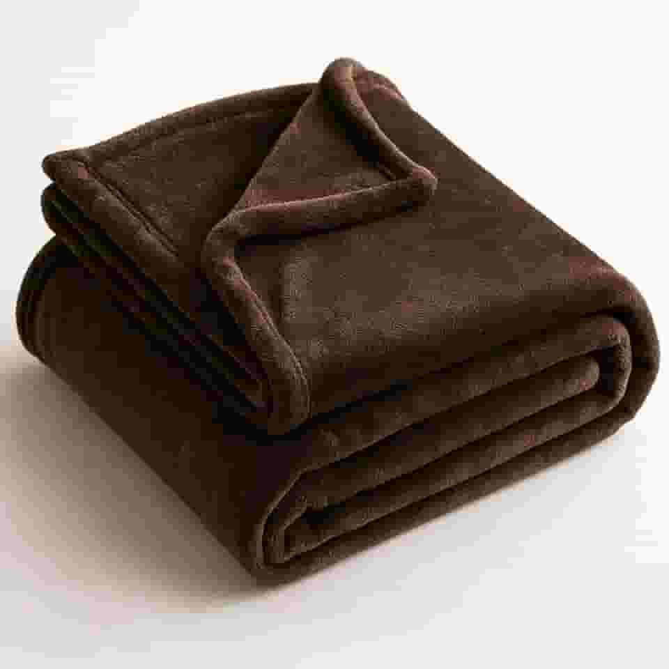 Cobertor Manta Celta Casal Decorativa 2,00x1,80 (Marrom)